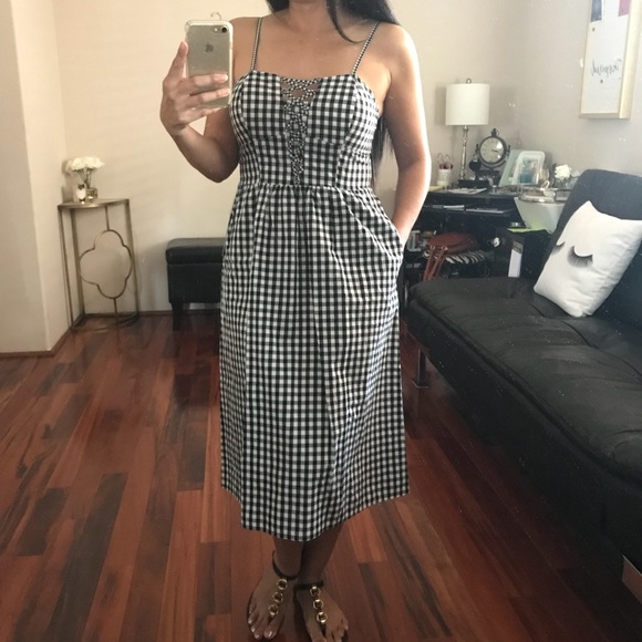 express gingham dress